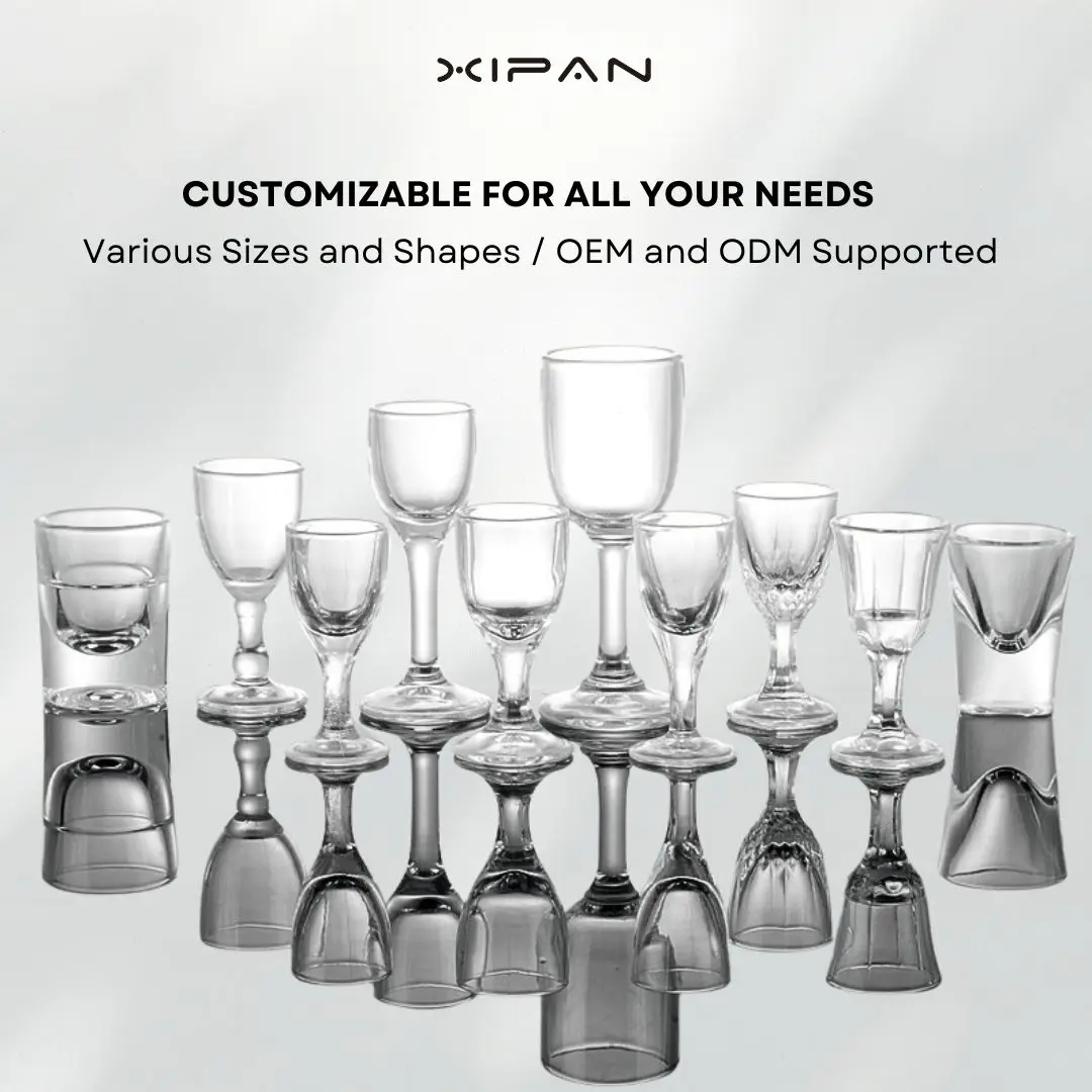 High Quality Bullet Wholesale Custom Shot Glasses Set for Home Restaurant Bar 30ml/1oz Mini Shot Glass