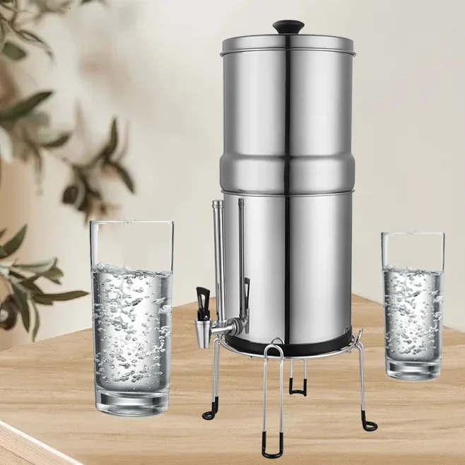 household stainless steel free-standing capacity outdoor direct drinking gravity filter