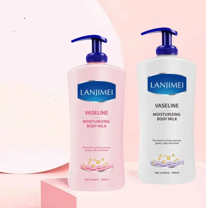 400ml Best Moisturizing Whitening Body Milk Vitamin E Nicotinamide Vaseline Body Lotion
