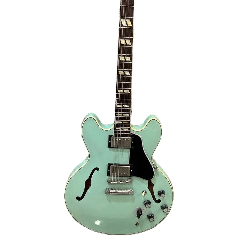 High-End Custom Memphis 1964 ES-345 VOS Electric Guitar Sea Foam Green