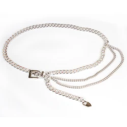 Belly Waist Chain Multi Layer Metal Waist Chain Belt Fashion Jewelry Body Gold Chain for Women