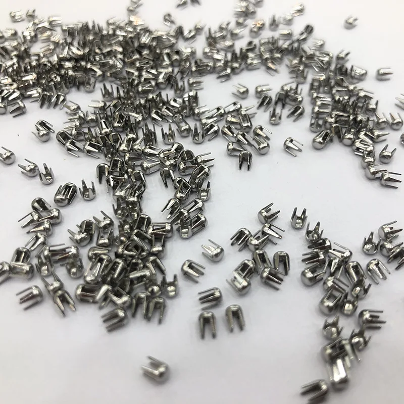 Abs Plastic No Hole Pearl Rivet Studs 2.3mm Round Stainless Steel Four Claw Steel Nail Special Nail For Bubble Machine