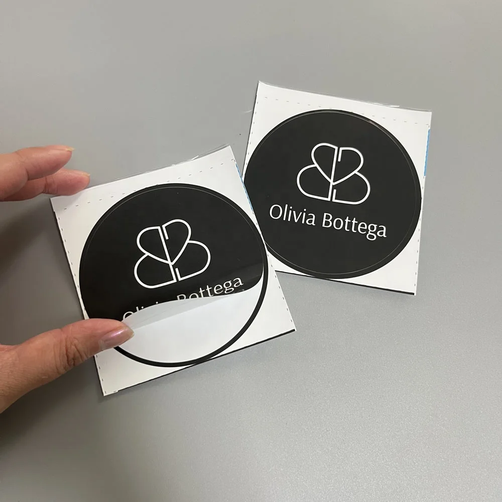 Factory price round waterproof paper label sticker printing own logo sticker for gift packing