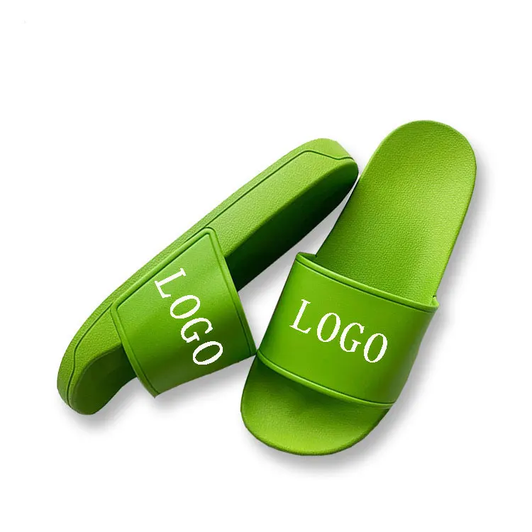 Factory wholesale football basketball slippers for girls boys non-slip PVC men Custom logo fashion trendy summer beach sandals