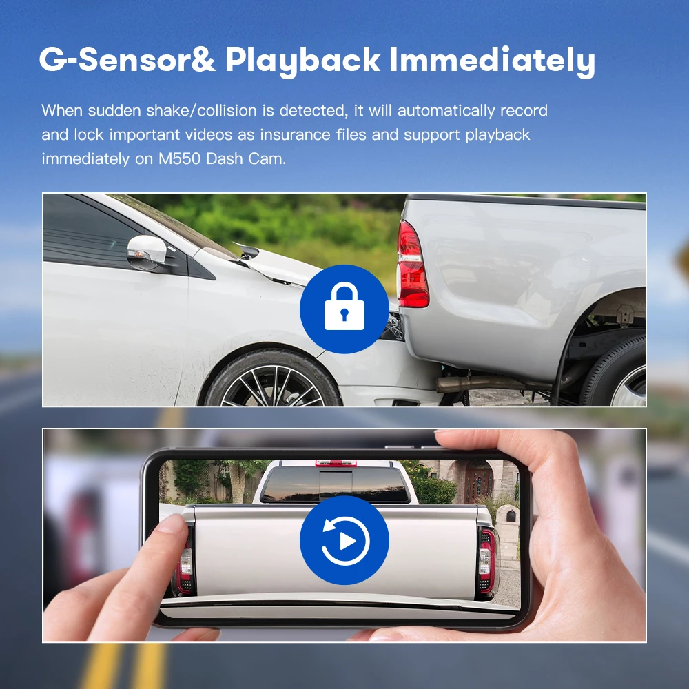 2023 Car Black Box Hd 3 Lens Adas Wifi Gps Dash Camera 4k Front And Back Inside 3 Channel Dash Cam Night Vision DVR M550