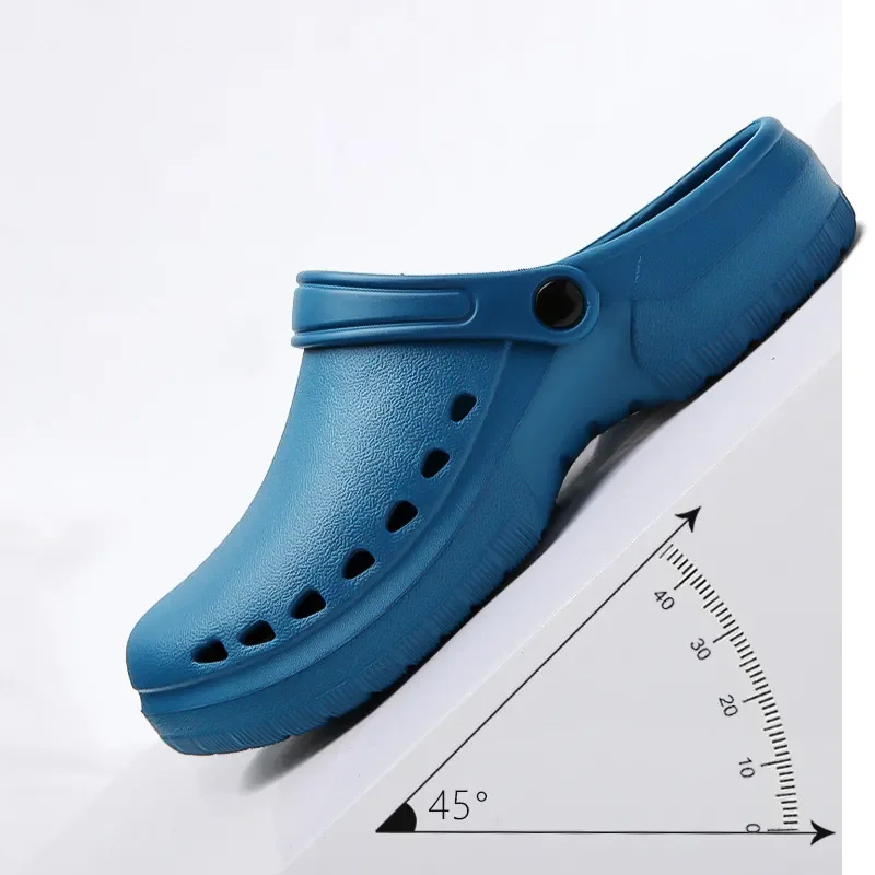 2024 New Unisex EVA Nurse Clogs Medical Safety Shoe Wholesale Garden Clogs Mules Anti-slippery Nursing Clogs hole Shoes