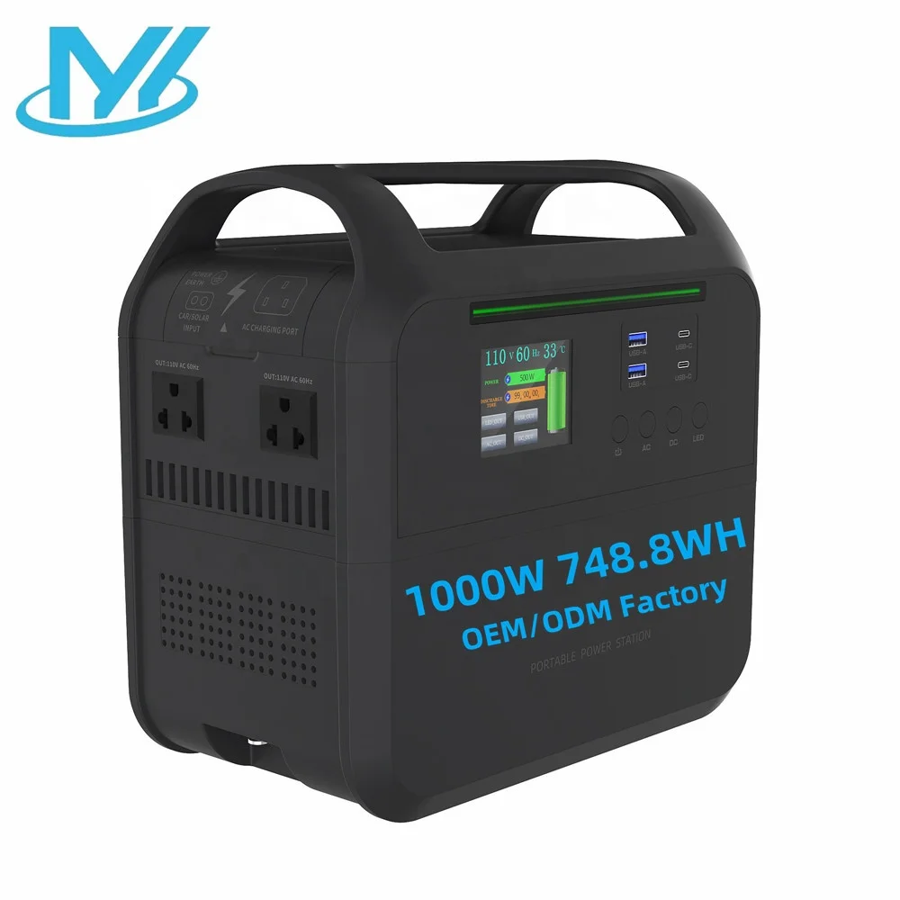 1000W 208000mah Fast Charging Camping Outdoor Indoor Solar Portable Power Generator Station