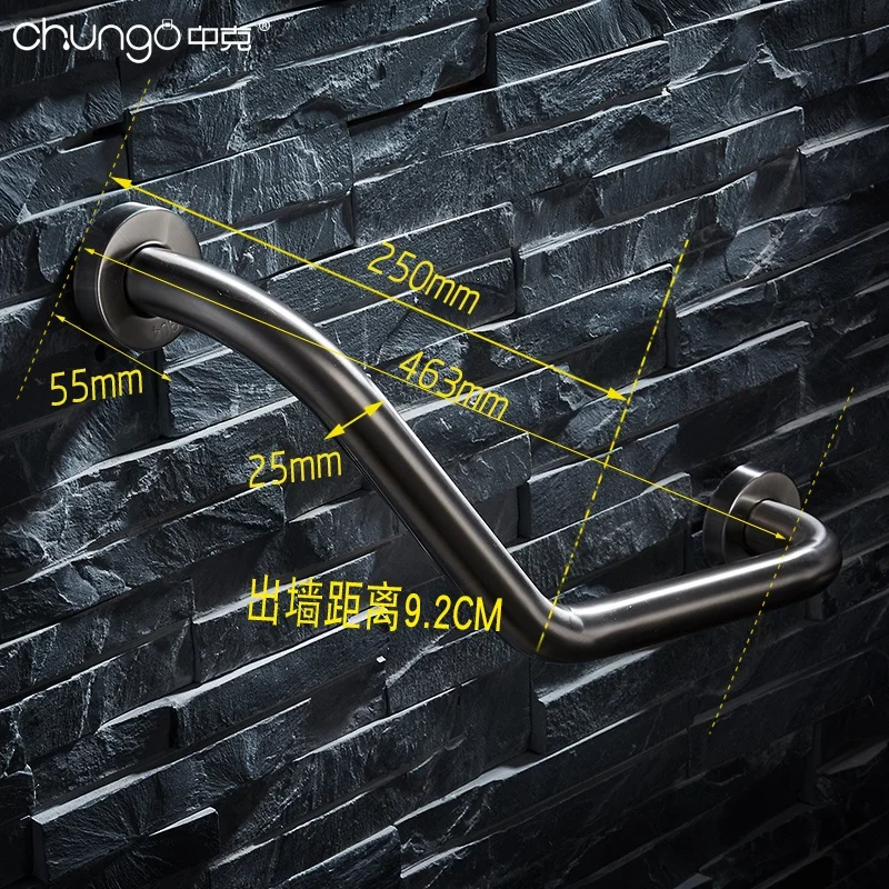 Stainless bathtub for bathroom accessories l shape safe grab bar