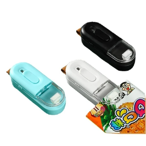 Y39 Bag Sealer Mini Handheld Sealer Heat Seal 2 in 1 Portable for Bags Kitchen Gadget Travel Food Snack Saver
