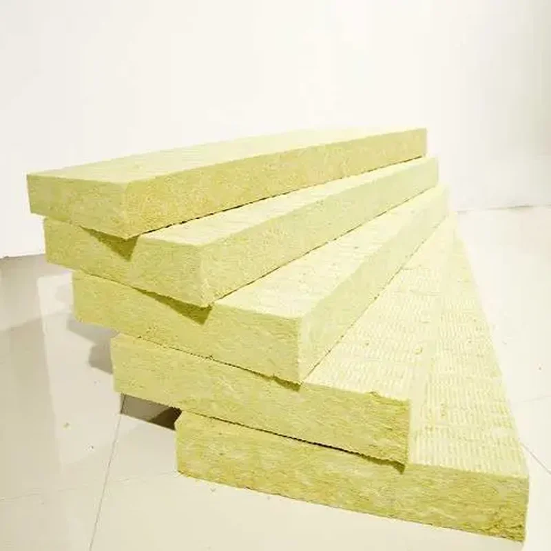 Custom size external rock wool insulation 80kg/m3 100kg/m3 120kg/m3 50mm 100mm mineral wool rock wool board panel