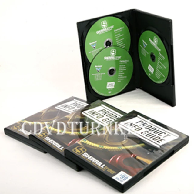 DVD5 DVD9 in 14mm clear Dvd case Package