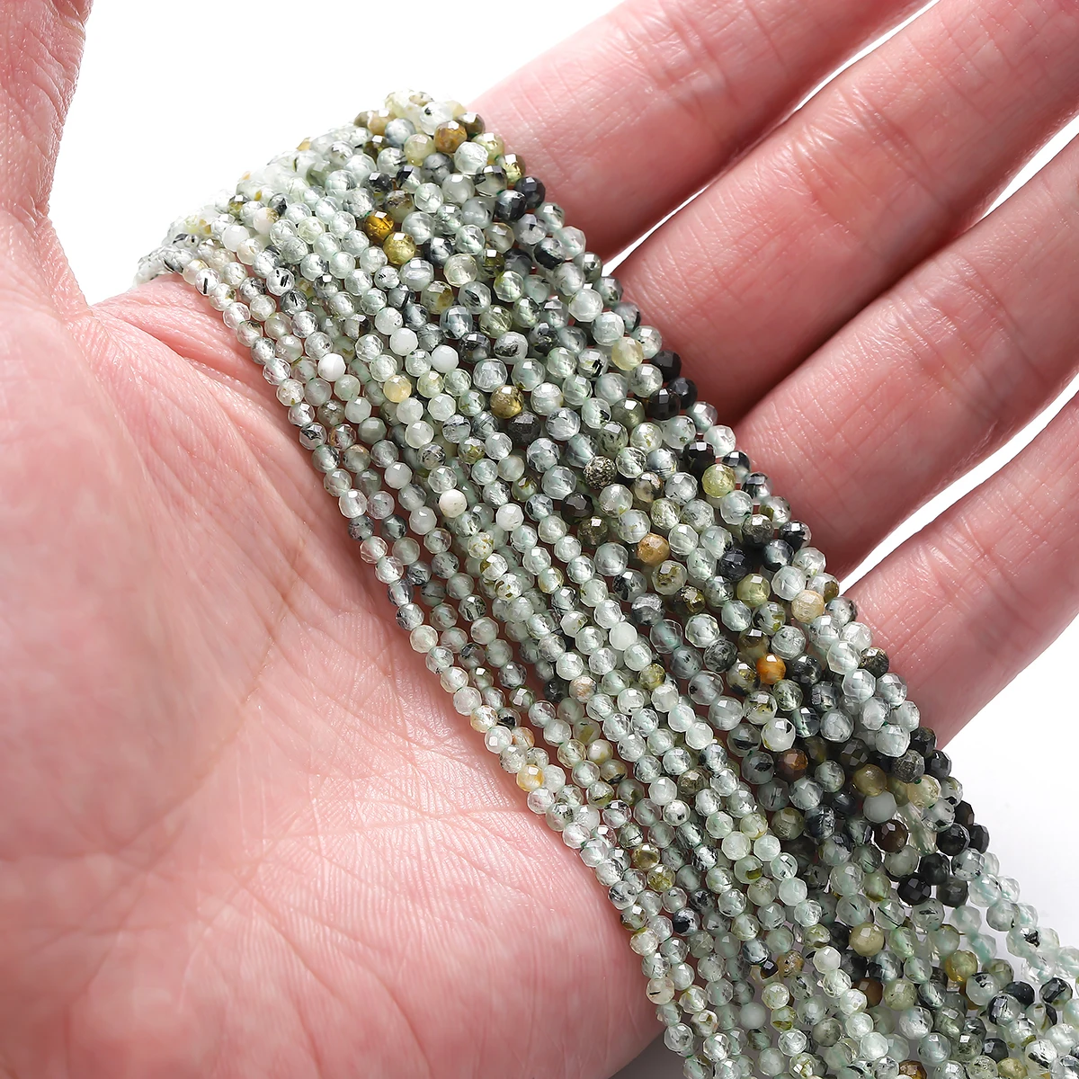 Natural Loose Gemstone Beads 2-2.5mm Blue Sapphire Faceted Rondelle Stone Beaded For Jewelry Necklace Bracelet Charms Making