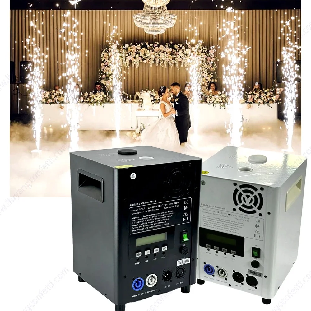 Powder Titanium Fireworks Sparkler Club White Marriage Pyrotechnic Dj Cold Spark Fountain Machine Wedding Party Stage Concert
