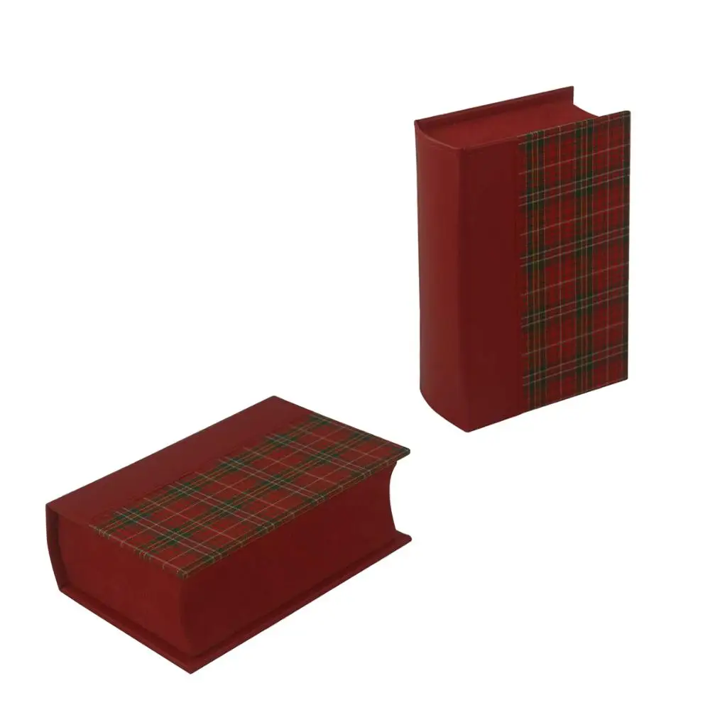 PINK STORE High Quality Wholesale High-end Vintage Book-shaped Leather Storage Box Gift Box