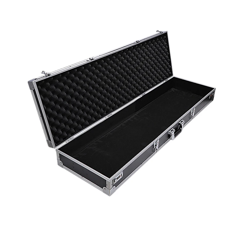 Long Aluminum Instrument Flight Carrying case With Foam Inside,Aluminium Storage case