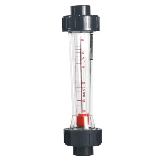 LZS25D Inline install type rotameter plastic rotor float flow meter for water
