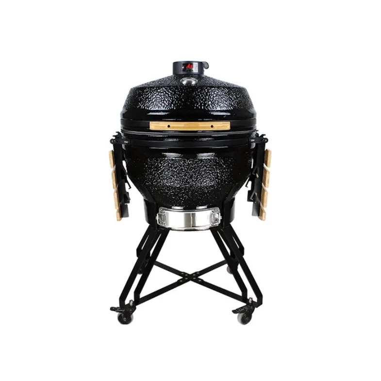 Hot Selling 26 Inch Kamado Black Ceramic Grill Outdoor Dinner Barbecue Kitchen Fit for and Garden