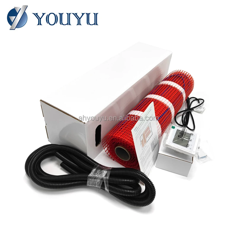 Manufacturer Living Room Tile Under-carpet Heating Mat Floor Heated Mats with Thermostat