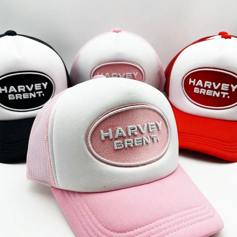 high quality 5 panel blank Caps wholesale pink outdoor sport cap women mesh foam trucker hat
