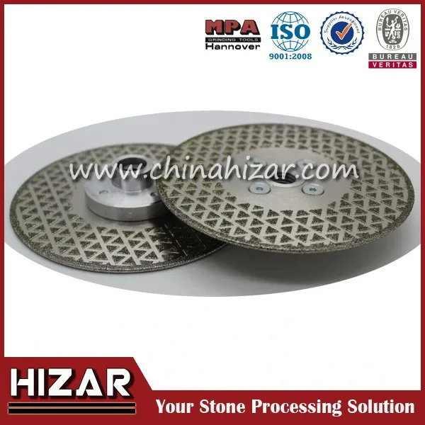 Hizar HDES1 125mm M14 thread Double Sided Electroplated Diamond Granite Saw Blade Cutting Tools Grinding Tool