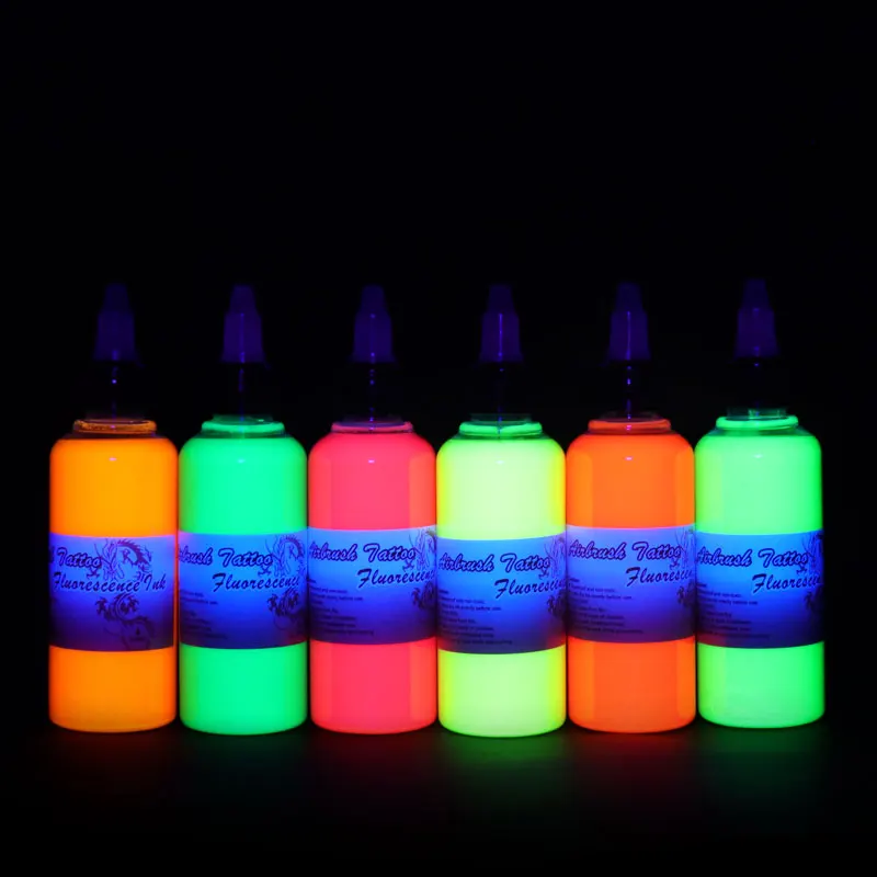 Party Pack Tattoo Paints Airbrush Paint Neon UV Ink  For Tattoo