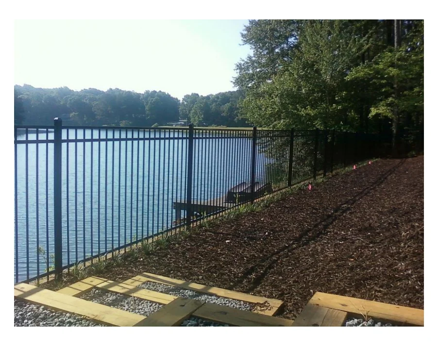 anping county xingpeng wrought iron picket fence panel/Picket Aluminum Steel Metal Fence