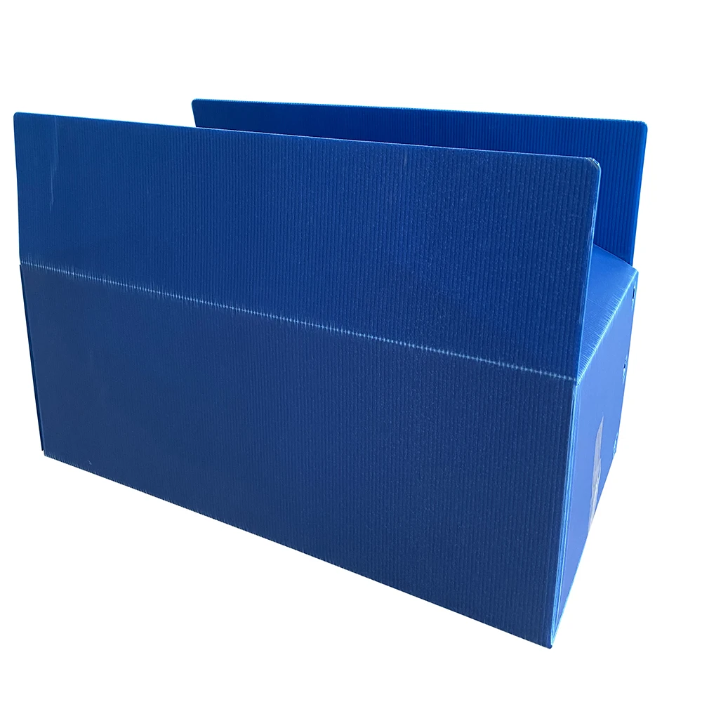 Cheap PP Hollow Sheet used Folding Corrugated Plastic Box Recycled Plastic Turnover Box for Packing