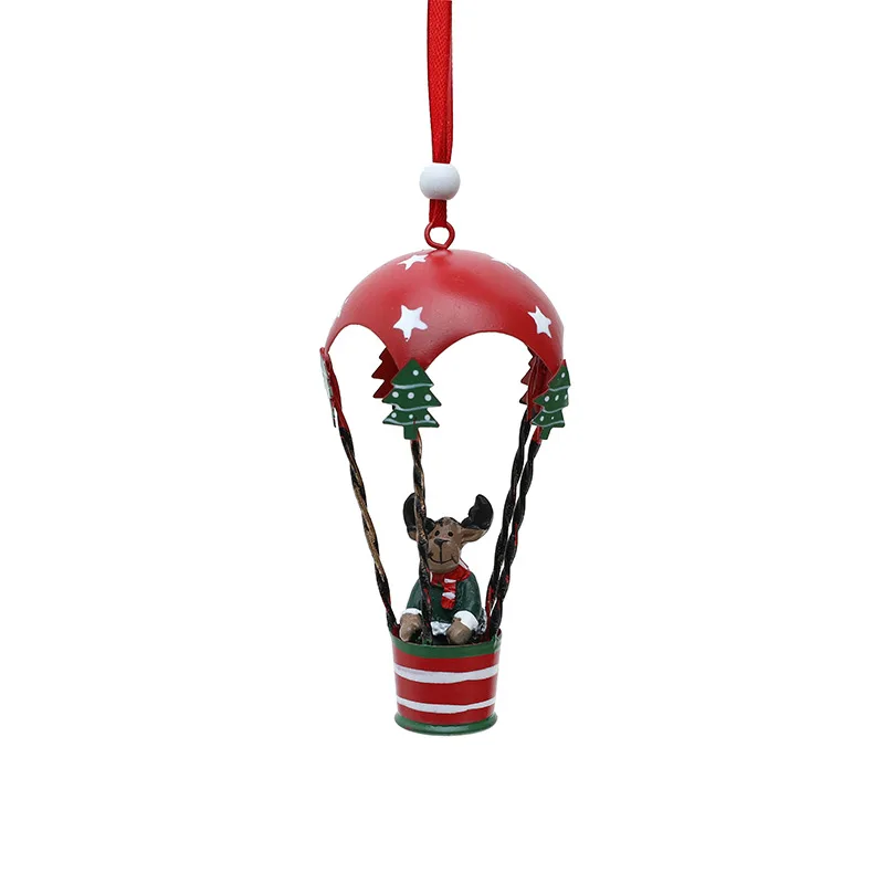 Christmas hot air balloon parachute hanging creative Christmas decorations Christmas tree hanging ornaments