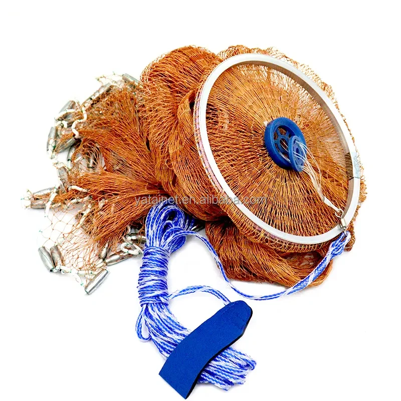 Tire line iron pendant style hand thrown mesh with aluminum ring