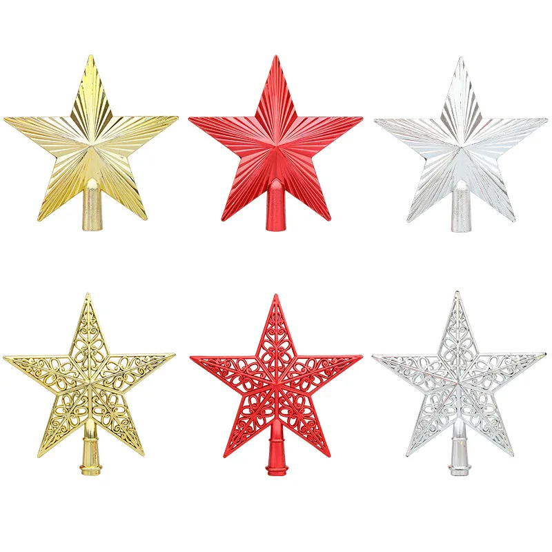 Christmas Tree Top Star Christmas Tree Decorations for Home Xmas Tree Ornaments New Year 2022 Christmas Decorations