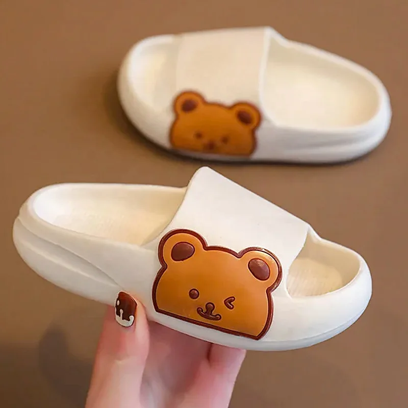 Summer Kids Sandals 2023 New Cartoon Baby Clogs Non Slip Home Toddler Slippers Baotou