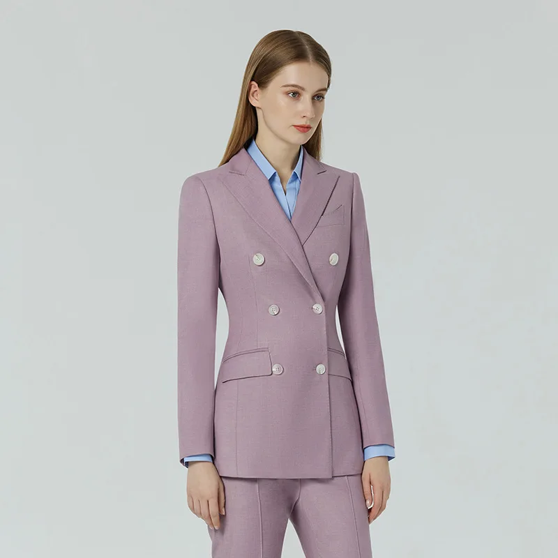 fall 2022 women clothes Fashion double breasted Long Designs Office formal Blazer mujer ladies Suit coat Designer Blazer Women