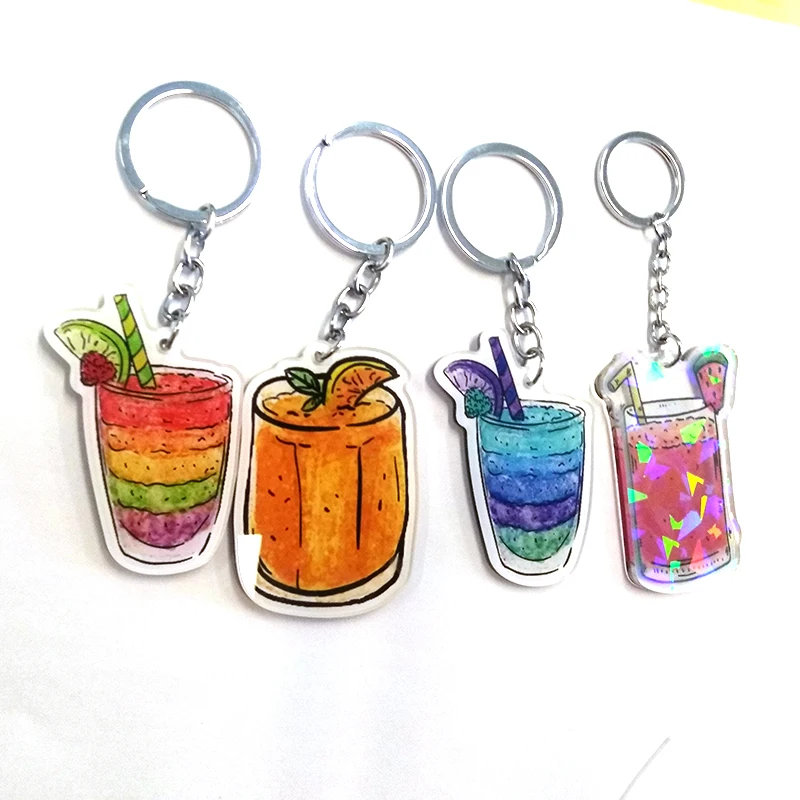 Free Sample Competitive Price Black Lives Matter Key Chain  Lighter Offset Printing Acrylic Keychain