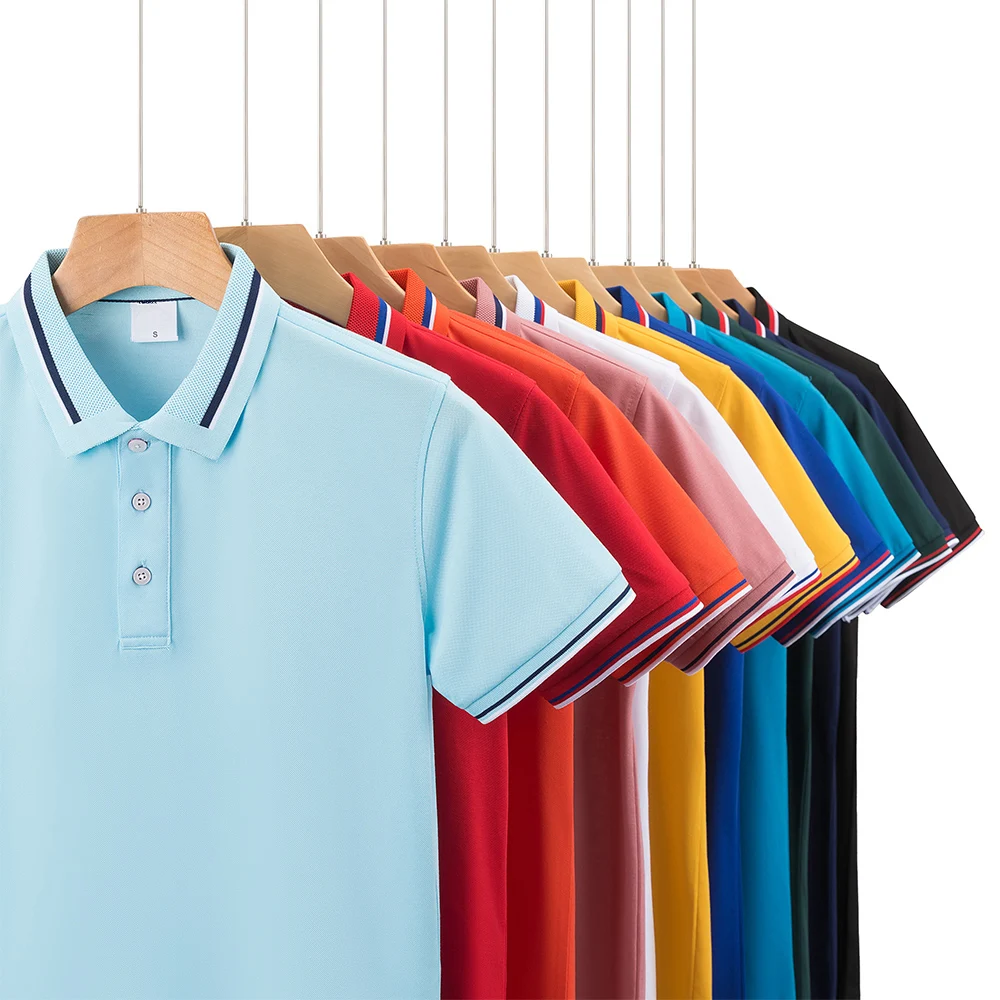 Hot Selling Design Custom Logo Polyester Men Polo T-shirt Color Uniform Golf Polo Tshirt Shirt