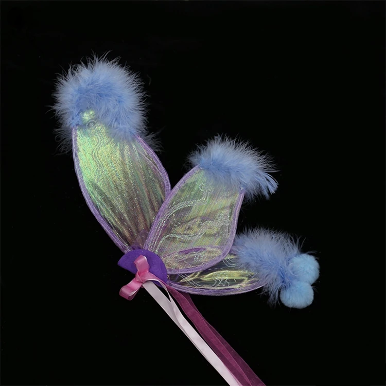 Fairy Elf Princess Angel Wings Women Girls Halloween Birthday Party Cosplay Costumes Ribbon Tassels LED Butterfly Wings KD1951