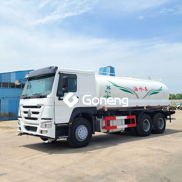 volume capacity 20m3 25m3 used sinotruk howo 6x4 water tank truck in china for sale