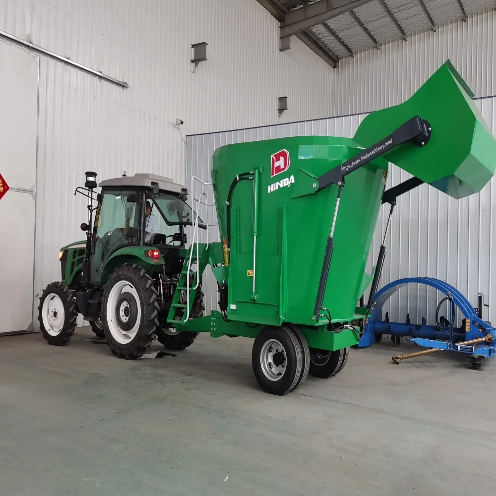 TMR Livestock Feed Mixer Silage Grass Chopper Machine TMR Cattle Camel Sheep Forage Cattle Feed Mixer Machine TMR