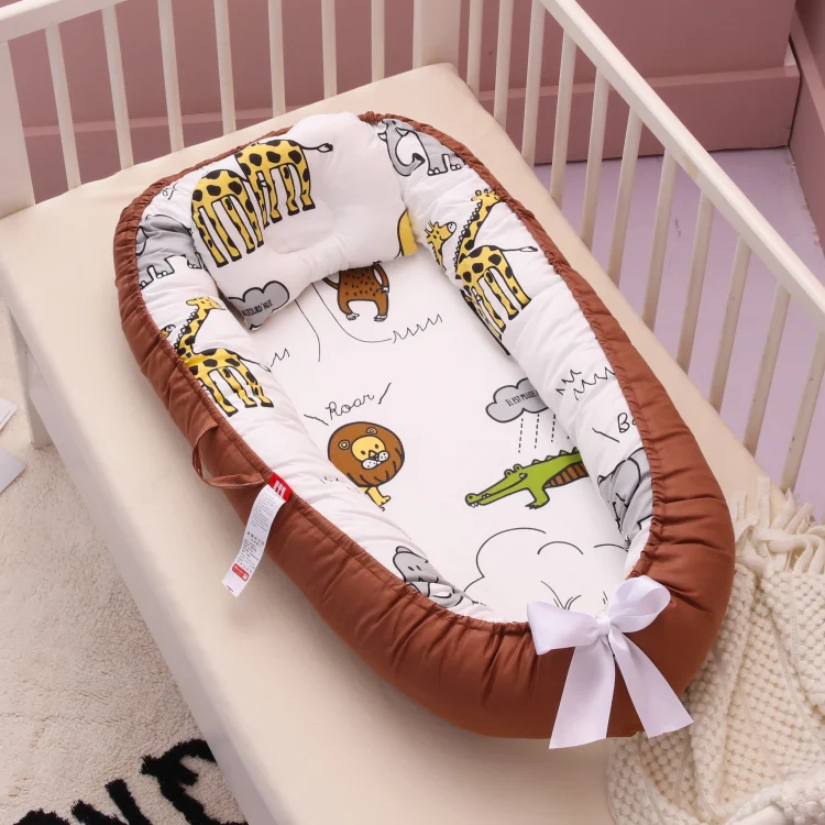 Multifunctional Cotton Cover Newborn Portable Baby Nest Bed Baby Lounger Pod