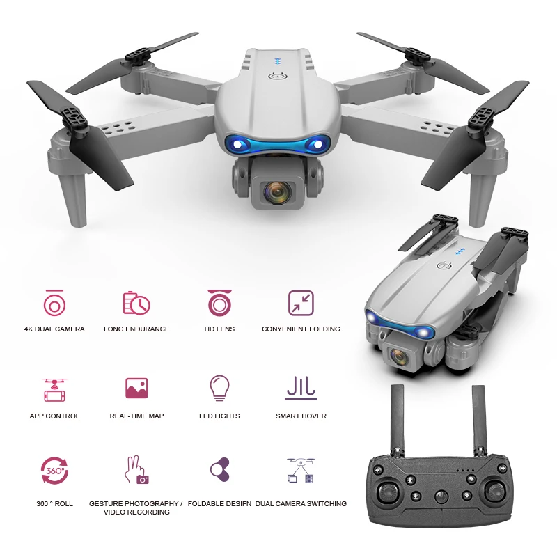 Fright Youngeast Rc Drones With Camera Or 4K Wifi Optical Flow Positioning 10Mins Flight Foldable Drones