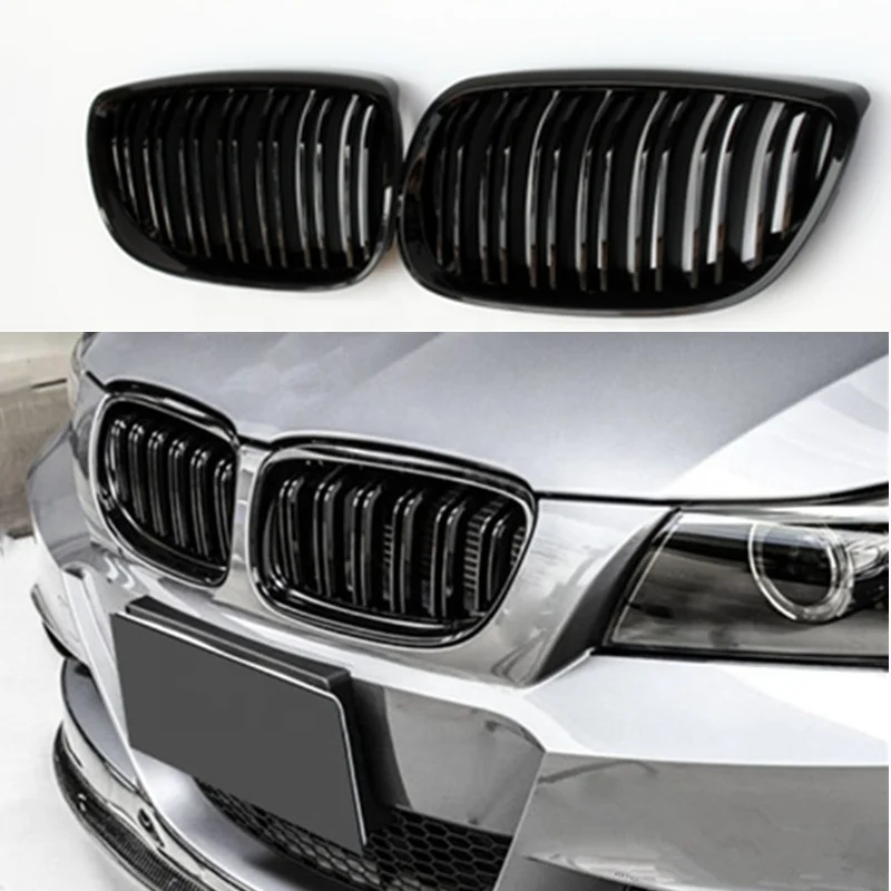 Решетка для переднего бампера ABS Глянцевая черная сменная решетка BMW 3 серии E92 E93 2006 -