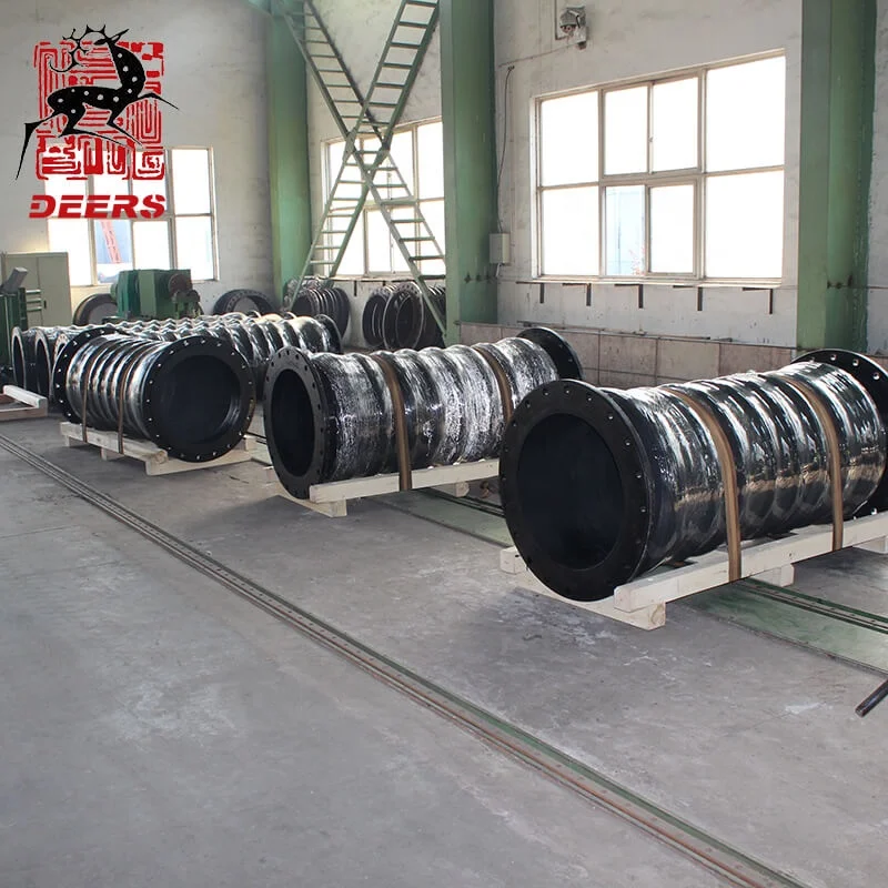 Deers Mud Slurry Tanker rubber expansion joint Suction Hose for Dredging