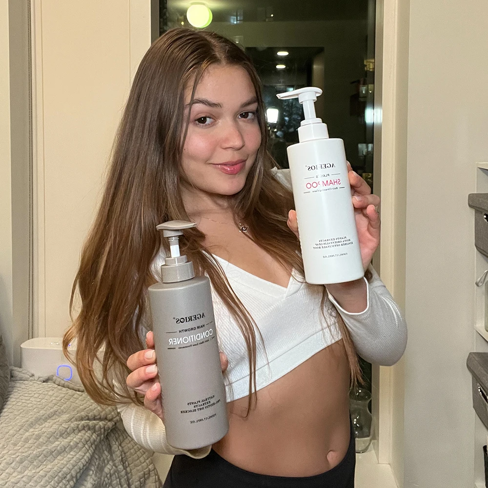 All Natural Supports Nourishing Anti Hair Loss Shampoo Organic Tea Tree Rosemary Oil Solid Regrowth Shampoo and Conditioner