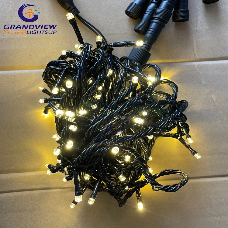 IP67 Rubber Cable White Color Christmas LED String Fairy Light For Christmas Lights