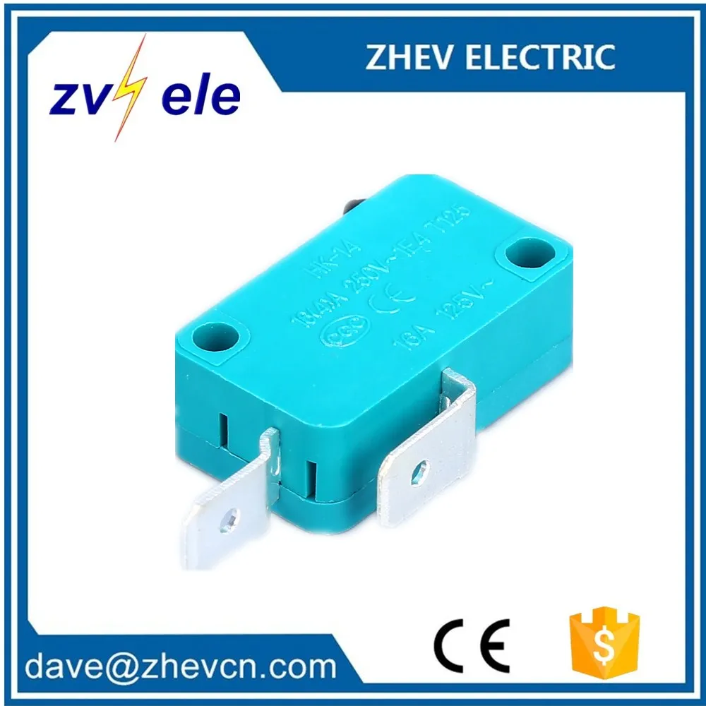 Normal Open Big Foot Green Micro Switch With Reset Button KW8 40t85