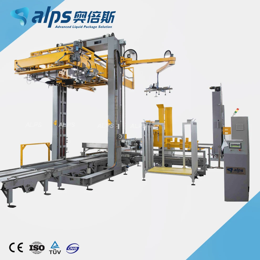 ALPS Pallet Stacker Robot Palletizer For Automatic Depalletizer Depalletizing Of Glass Bottle
