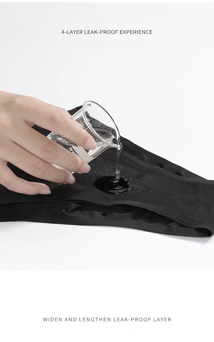 2022 Drop Shipping 4 Layer Leakpoof Customized Ladies Sexy High Waist Seamless Women Underwear Period Briefs Panties