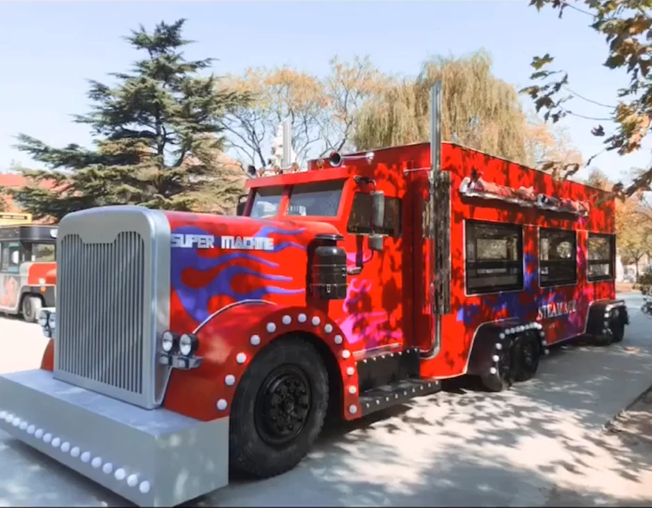 Factory outlet complete kitchen equipment fast food snack beverage coffee milk tea restaurant catering van truck trailer cart