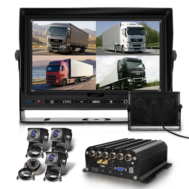 Vehicle Surveillance System CCTV DVR  3G 4G Gps 4CH HDD MDVR GPS Tracking Systems high quality 4ch DVR kit