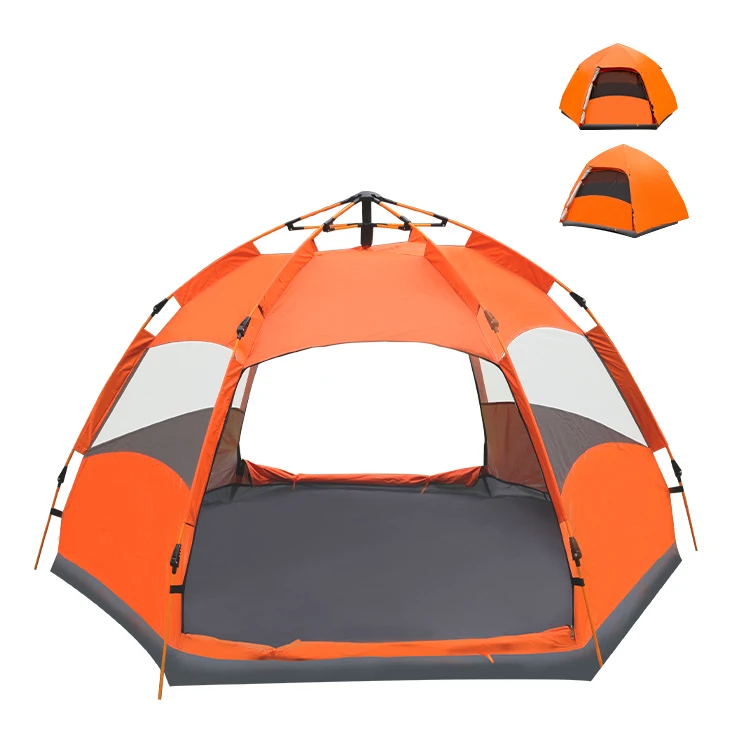 RTS KingGear Waterproof Instant Tents for Camping 3-5 Person Easy Quick Setup Dome Pop up Family Tent