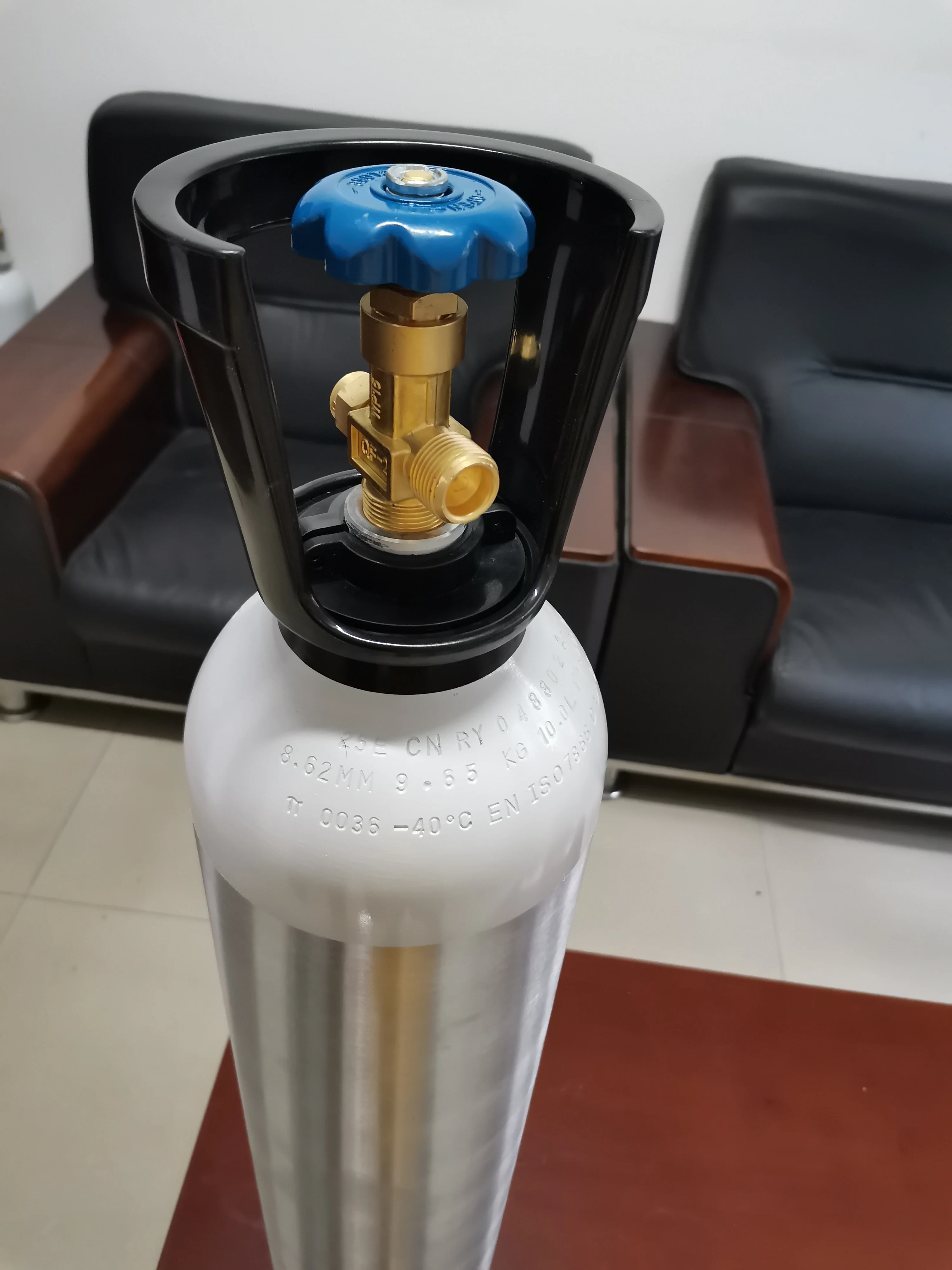 250bar Aluminum 10L CO2 Oxygen Cylinder
